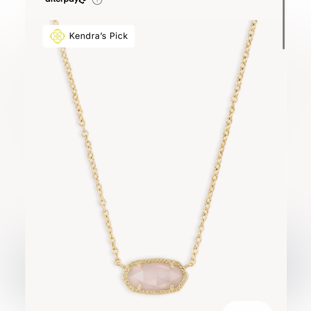 Kendra Scott Rose Quartz pendant necklace